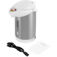3L Warmwasserspender & Thermopot | Elektrischer Glühweinkocher mit Pumpfunktion für Heißgetränke | Heißwasserspender mit Thermostat und 90°C Haltefunktion