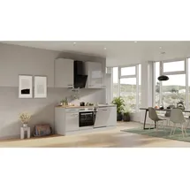 Flex-Well Küchenzeile Lund 220 cm grau