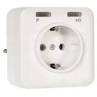 ELDAT Steckdosen-Empf. RCP20EN5001A01-K Easywave 230V 1xSchließer D/A/NL/S/N ws Install.Baumaterial