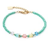 Coeur de Lion 4357/30-1505 Damen-Armband Joyful Colours Grün-Multicolor