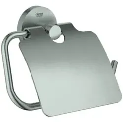 Grohe WC-Papierhalter Essentials m D., verdeckte Befestigung, supersteel