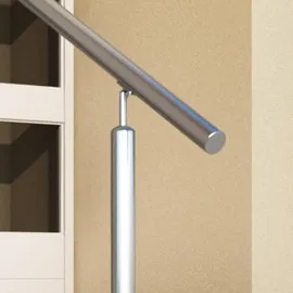 DOLLE Eingangsgeländer Edelstahl 150 cm 2 Pfosten