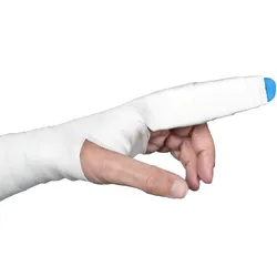 NOBARIGID Aluminium Fingerschiene, einseitig gepolstert