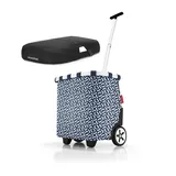 REISENTHEL® Einkaufstrolley, reisenthel Set carrycruiser + gratis Cover Trolley Einkaufswagen - Viele Farben blau