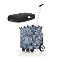 REISENTHEL® Einkaufstrolley, reisenthel Set carrycruiser + gratis Cover Trolley Einkaufswagen - Viele Farben blau