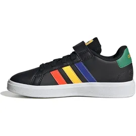 adidas Grand Court 2.0 Kids Core Black / Lucid Blue / Court Green 29