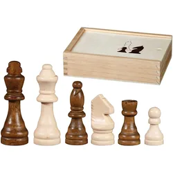 Philos-Spiele Otto I, KH 89 mm, Schachfiguren in Holzbox 2018
