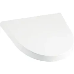 Geberit Flow Urinaldeckel 575905000 Scharniere Edelstahl verchromt, mit Absenkautomatik, weiß