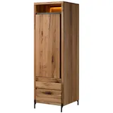 MASSIVMOEBEL24.DE Wild-/Zerreiche Garderobenschrank 62x67x195 beige
