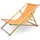 BITUXX Klappliege 122 x 60 x 82 cm Orange