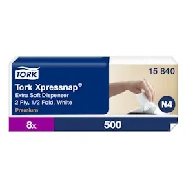 TORK Servietten Xpressnap® Extra Soft hochweiß 2-lagig 33,0 x 21,3 cm, 500 St.