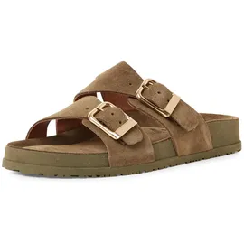 TAMARIS Pantolette Damen, oliv, Größe 39 EU