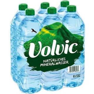 Volvic Natürliches Mineralwasser EINWEG (6 x 1,5 l)