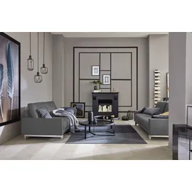 creation by rolf benz 3-Sitzer "CR.450, Designsofa, Loungesofa", grau (fehgrau 062, 36), B:204cm H:85cm T:95cm, Jacquard-Flachgewebe Diane 1 Q2 (55% Polyacryl 45% Polyester), CREATION BY ROLF BENZ, Sofas, Armlehne niedrig, Fuß chromfarben glänzend, Breite 204 cm