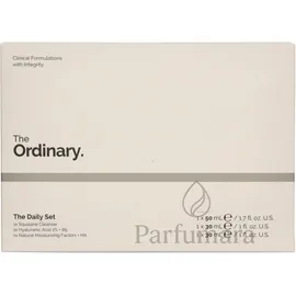 The Ordinary The Daily Set Cleanser, 50ml/Hyaluronic Acid 30ml/Natural Moisturizing Factors and HA, 30ml