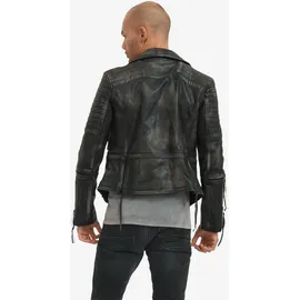 trueprodigy Bryan Lederjacke Schwarz S