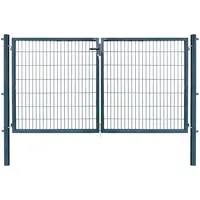 Arvotec Zaundoppeltür ARVOTEC "HBV - 830823", grau (anthrazit), B:300cm H:140cm, Metall, Tore, BxH: 300x140 cm