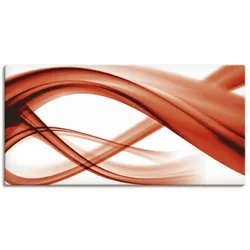 Wandbild ARTLAND "Abstrakte Komposition", rot (farbe bild(er): rot), B:100cm H:50cm T:1,8cm, Canvas, Leinwand, Bilder, als Leinwandbild, Poster in verschied. Größen