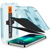 SPIGEN Glass tR EZ Fit Transparency Sensor Open Privacy 2 Pack / iPhone 13 13 Pro