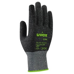 uvex unisex Schnittschutzhandschuhe C300 dry anthrazit Größe 7 1 Paar