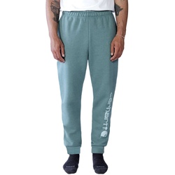 Carhartt Jogginghose mit Logo Druck lockere Sweatpant entspannte Passform 105899 - sea pine heather - XL