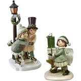 Loberon Marquelline Deko-Figur 2er Set handbemalt