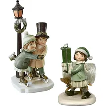 Loberon Marquelline Deko-Figur 2er Set handbemalt