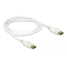 DeLock DisplayPort-Kabel 2 m Weiß
