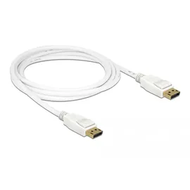 DeLock DisplayPort-Kabel 2 m Weiß