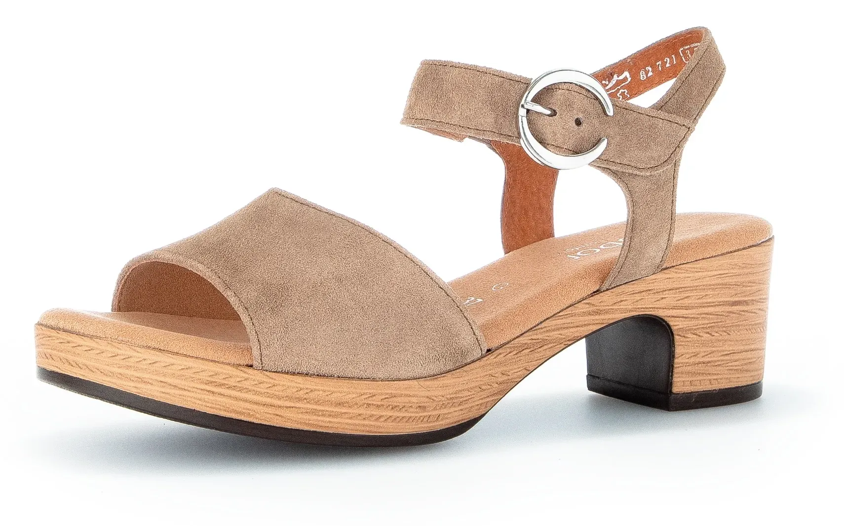 Gabor Sandalette »KRETA«, Sommerschuh, Sandale, Blockabsatz, in Weite G (=weit) Gabor beige 37