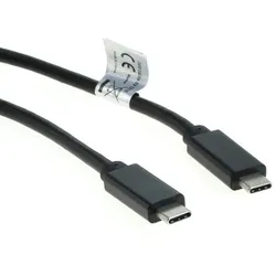 USB-C 2.0 Kabel, Power Delivery 60W, 1,0m, schwarz