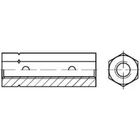 Industrial Quality Supplies DIN 1479 Sechskant-Spannschloßmutter, ohne Zubehör, ST