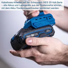 SCHEPPACH BC-DWD400MS-X inkl. 2 x 2,0 Ah + 2,4A Ladegerät