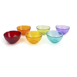 Excelsa Set Von 6 Schalen Scratch Glas Bunt