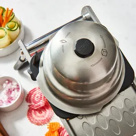 De Buyer Mandoline Revolution Gemüsehobel, Edelstahl, Silber, 50 x 18.5 x 18 cm