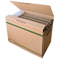 Cartonia Archivboxen für Hängeregister - 5 Stück braun 33,7 x 15,5 x 25,0 cm