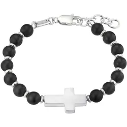 Armband aus Achat Beats mit Kreuz Anhänger - s.Oliver Jewelry Modell: 2038005