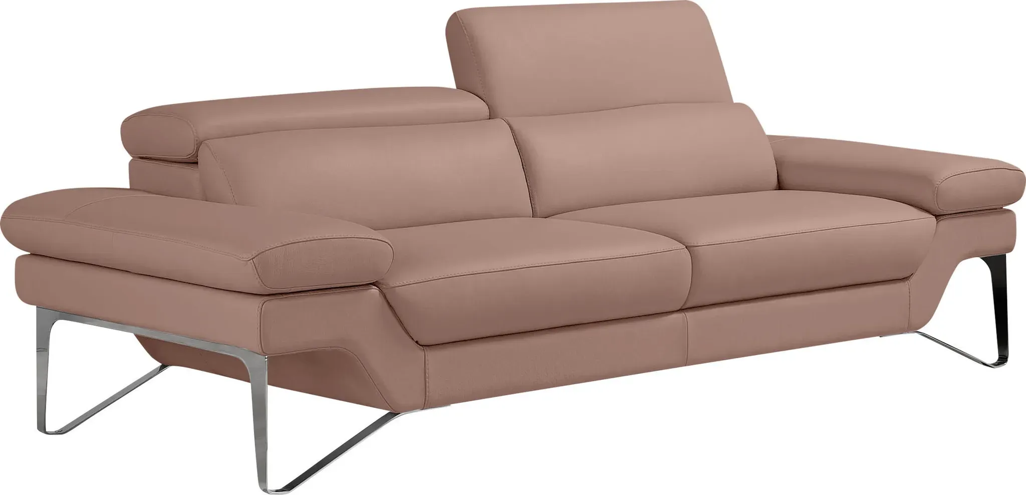 2,5-Sitzer EGOITALIANO "Princess, Designsofa und super bequem, tolle Detailverarbeitung", rosa (millenium rose), B:236cm H:95cm T:108cm, Leder BULL (Echtes Rindsleder). Geschliffenes, pigmentiertes und behandeltes Rindsleder mit einer Dicke von 1, 3-1, 5 mm. Es handelt sich um ein weiches, geschütztes Leder. Eine leichte Deckschicht schützt sie vor Flecken, ohne ihre ursprünglichen Eigenschaften zu verändern. Dieses geschützte Leder kombiniert die Vorteile von Natürlichkeit und Weichheit mit einer guten Beständigkeit gegen Verschleiß und Ausbleichen. Das Vorhandensein der charakteristischen Zeichen, die das Leben des Tieres bestimmen, wie Narben, Körnungsunterschiede, Falten, Adern, Disharmonien in Farbtönen, beweisen ihre absolute Echtheit und großen Wert. Leder CAREZZA (echtes Rindsleder) ist ein Naturleder, dass die ursprünglichen Eigenschaften der Haut nicht verändert. Das Vorhandensein von verheilten Narben, Körnungsunterschiede, Falten, Adern, Unterschiede in den Farbtönen und andere Spuren, die die Natur auf diesen Fellen hinterlassen hat, sind ein Beweis für die absolute Echtheit und das Zeugnis ihres großen Wertes. Leder u00bbNUVOLEu00ab (Echtes Rindsleder). Halbnatürliches, halbnarbiges Rindsleder mit einer natürlichen Körnung von 1, 2 bis 1, 4 mm. Dieses Leder hat eine weiche, wachsartige Haptik mit mattem Aussehen und einem Wolkeneffekt. Es handelt sich um ein Naturleder, das die ursprünglichen Eigenschaften der Lederhäute nicht verändert. Das Vorhandensein von verheilten Narben, Körnungsunterschiede, Falten, Adern, Unterschiede in den Farbtönen und andere Spuren, die die Natur auf diesen Fellen hinterlassen hat, sind ein Beweis für die absolute Echtheit und das Zeugnis ihres großen Wertes., Sofas, inkl. verstellbarer Kopfteile