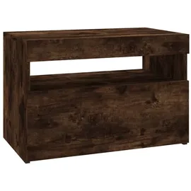 vidaXL TV-Schrank mit LED-Leuchten Räuchereiche 60x35x40 cm