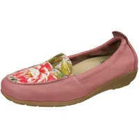 Natural Feet Mokassin NATURAL FEET "Marina", Damen, Gr. 39, rosa, Leder, feminin, Schuhe, in H-Weite