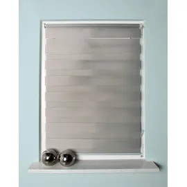 HOME WOHNIDEEN Doppelrollo STRIPES 50 x 150 cm grau