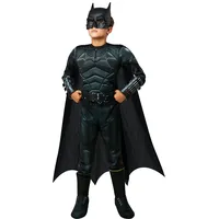 Rubies Rubie's 702987S Dc - The Batman Deluxe Kostüm für Jungen Movie Kinder, wie abgebildet, Größe S