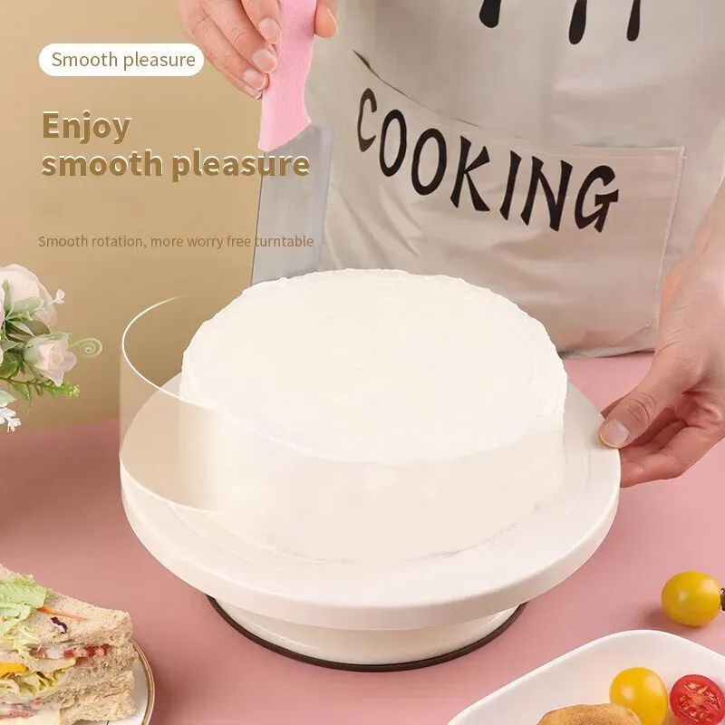 BJ Kuchen-Drehteller für Dekoration – Blumendekoration-Drehteller für Geburtstagskuchen, 26 cm
