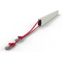 PATCHBOX patchbox.one Kupferkassette 46RU 2,5 m, Cat. 6a, U/UTP, PoE++, rot
