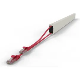 PATCHBOX patchbox.one Kupferkassette 46RU 2,5 m, Cat. 6a, U/UTP, PoE++, rot