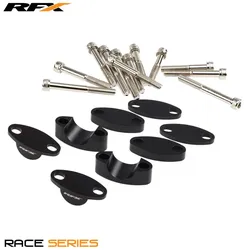 RFX Race Lenkererhöhungssatz 22,2 mm (Schwarz) Universal-Tragegurte 25 mm/30 mm/35 mm/40 mm