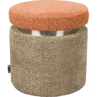 Dutchbone Zuiver Hocker Sen Stoff Orange