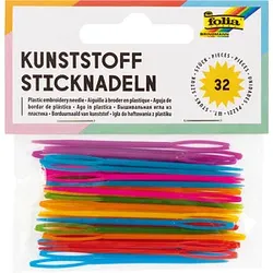 folia Bastelwerkzeug farbsortiert Sticknadeln Ø 1,8 mm 32 St.