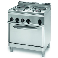 KBS Gastrotechnik KBS Elektro-Herd 4 Platten Umluft-Elektro-Backofen
