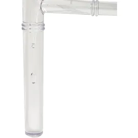 Beliani Esszimmerstuhl CLARION Kunststoff transparent 2er Set